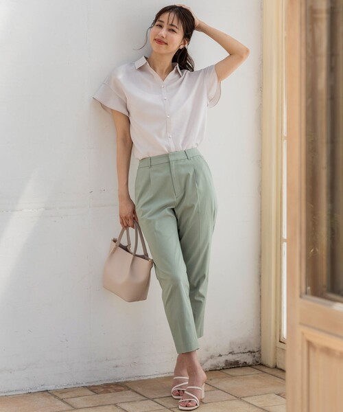 ANY SIS(エニィスィス)の「【洗える】リネンライク ブラウス(シャツ/ブラウス・レディース・ネイビー系/ライトグリーン系/ライトグレー系/ピンク系・2)」の6枚目の写真