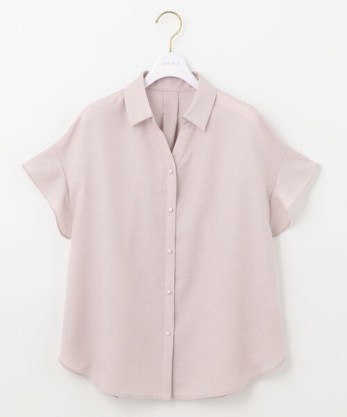 ANY SIS(エニィスィス)の「【洗える】リネンライク ブラウス(シャツ/ブラウス・レディース・ネイビー系/ライトグリーン系/ライトグレー系/ピンク系・2)」の11枚目の写真