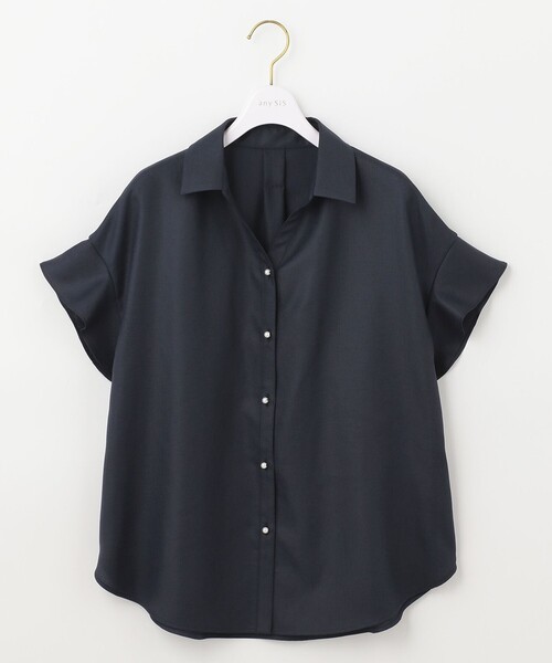 ANY SIS(エニィスィス)の「【洗える】リネンライク ブラウス(シャツ/ブラウス・レディース・ネイビー系/ライトグリーン系/ライトグレー系/ピンク系・2)」の12枚目の写真