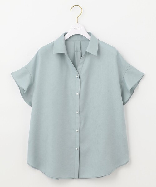 ANY SIS(エニィスィス)の「【洗える】リネンライク ブラウス(シャツ/ブラウス・レディース・ネイビー系/ライトグリーン系/ライトグレー系/ピンク系・2)」の13枚目の写真