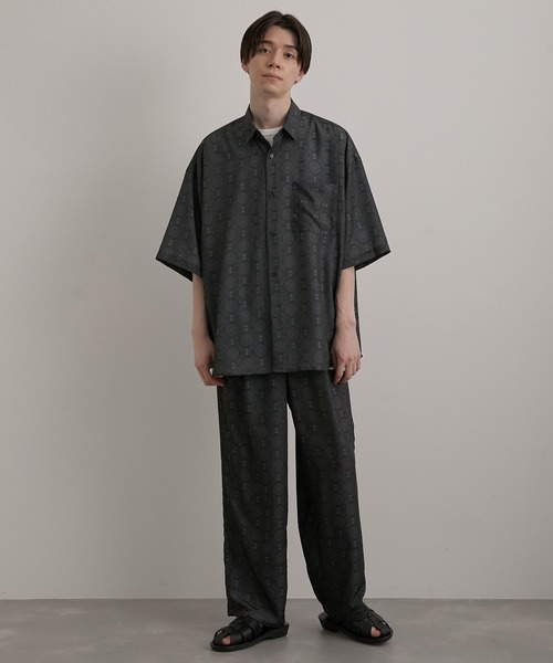 JUNRED（ジュンレッド）の「ヴィンテージアラベスクプリントルーズシャツ（シャツ/ブラウス・メンズ・グリーン/ブラック系その他・L/S/M）」の7枚目の写真