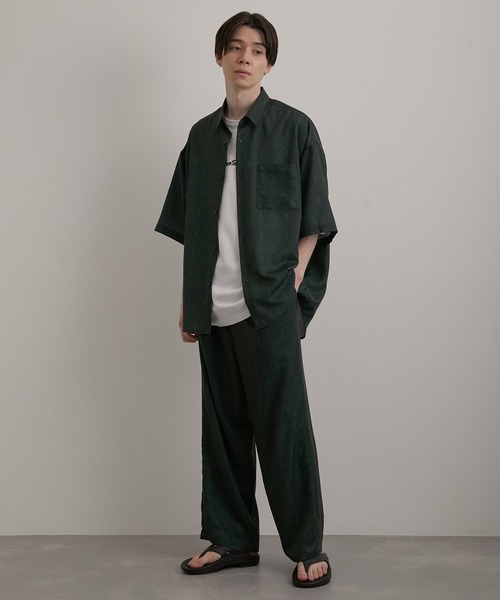 JUNRED（ジュンレッド）の「ヴィンテージアラベスクプリントルーズシャツ（シャツ/ブラウス・メンズ・グリーン/ブラック系その他・L/S/M）」の9枚目の写真