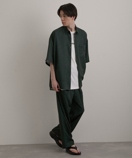 JUNRED（ジュンレッド）の「ヴィンテージアラベスクプリントルーズシャツ（シャツ/ブラウス・メンズ・グリーン/ブラック系その他・L/S/M）」の10枚目の写真