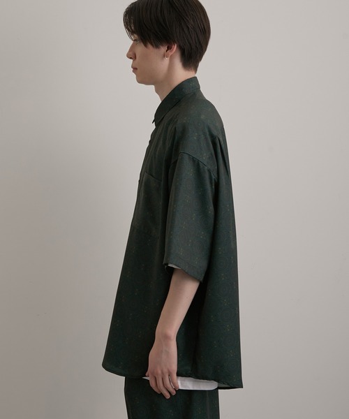 JUNRED（ジュンレッド）の「ヴィンテージアラベスクプリントルーズシャツ（シャツ/ブラウス・メンズ・グリーン/ブラック系その他・L/S/M）」の12枚目の写真
