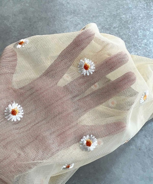 PICCIN(ピッチン)の「【WEB限定】フラワーエンブロイダリーエコバッグ(ショルダーバッグ・レディース・ブラック/パープル/イエロー/ブルー・FREE)」の13枚目の写真