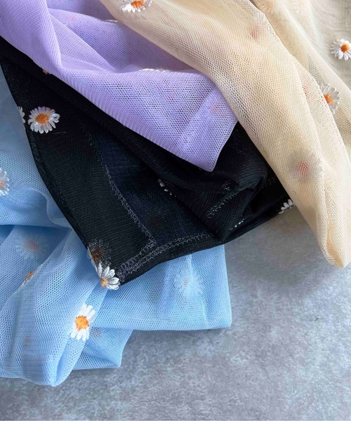 PICCIN(ピッチン)の「【WEB限定】フラワーエンブロイダリーエコバッグ(ショルダーバッグ・レディース・ブラック/パープル/イエロー/ブルー・FREE)」の15枚目の写真