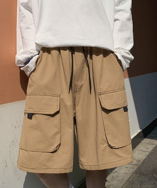 MGV（エムジーヴィー）の「カジュアルステッチハーフカーゴパンツ（カーゴパンツ・メンズ・ベージュ/ブラック・MEDIUM/LARGE/X-LARGE）」の13枚目の写真