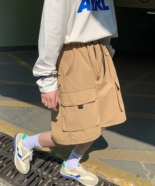 MGV（エムジーヴィー）の「カジュアルステッチハーフカーゴパンツ（カーゴパンツ・メンズ・ベージュ/ブラック・MEDIUM/LARGE/X-LARGE）」の7枚目の写真