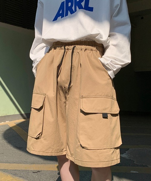 MGV（エムジーヴィー）の「カジュアルステッチハーフカーゴパンツ（カーゴパンツ・メンズ・ベージュ/ブラック・MEDIUM/LARGE/X-LARGE）」の16枚目の写真