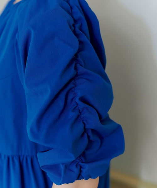 TINA：JOJUN（ティーナジョジュン）の「ティアード ミニワンピース TINA：JOJUN（ワンピース・レディース・ブルー/ブラック・S/M）」の17枚目の写真