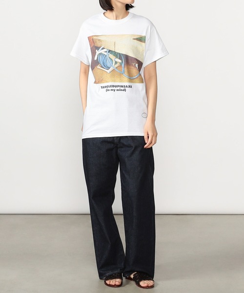 TANGTANG(タンタン)の「TANGTANG | GASATANG プリントTシャツ WOMEN(Tシャツ/カットソー・レディース・ホワイト系その他・SMALL)」の4枚目の写真