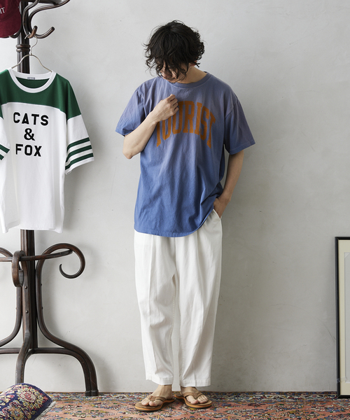 JOURNAL STANDARD relume(ジャーナルスタンダード レリューム)の「【GOOD DAYS SUPPLY / グッドデイズサプライ】SUNFADE Tシャツ(Tシャツ/カットソー・メンズ・ネイビー/オレンジ/ホワイト/グリーン/チャコールグレー・MEDIUM/LARGE)」の4枚目の写真