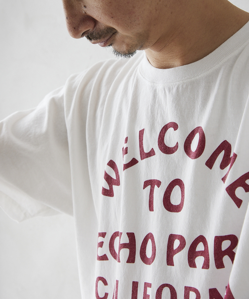 JOURNAL STANDARD relume(ジャーナルスタンダード レリューム)の「【GOOD DAYS SUPPLY / グッドデイズサプライ】SUNFADE Tシャツ(Tシャツ/カットソー・メンズ・ネイビー/オレンジ/ホワイト/グリーン/チャコールグレー・MEDIUM/LARGE)」の1枚目の写真