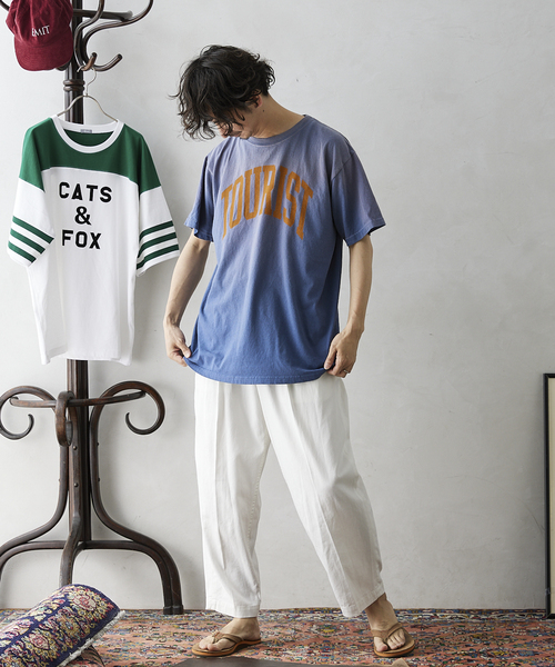 JOURNAL STANDARD relume(ジャーナルスタンダード レリューム)の「【GOOD DAYS SUPPLY / グッドデイズサプライ】SUNFADE Tシャツ(Tシャツ/カットソー・メンズ・ネイビー/オレンジ/ホワイト/グリーン/チャコールグレー・MEDIUM/LARGE)」の6枚目の写真