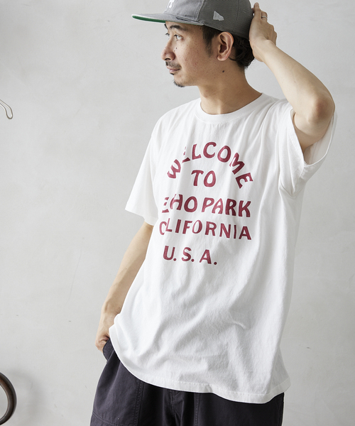 JOURNAL STANDARD relume(ジャーナルスタンダード レリューム)の「【GOOD DAYS SUPPLY / グッドデイズサプライ】SUNFADE Tシャツ(Tシャツ/カットソー・メンズ・ネイビー/オレンジ/ホワイト/グリーン/チャコールグレー・MEDIUM/LARGE)」の20枚目の写真