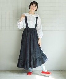 bulle de savon | 7.3OZデニム　フラメンコスカート(スカート)