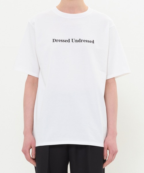 DRESSEDUNDRESSED（ドレスドアンドレスド）の「Logo Embroidered T-Shirt（Tシャツ/カットソー・メンズ・ホワイト/ブラック・4/3/2）」の2枚目の写真