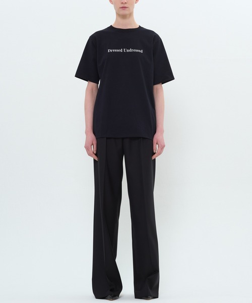 DRESSEDUNDRESSED（ドレスドアンドレスド）の「Logo Embroidered T-Shirt（Tシャツ/カットソー・メンズ・ホワイト/ブラック・4/3/2）」の3枚目の写真
