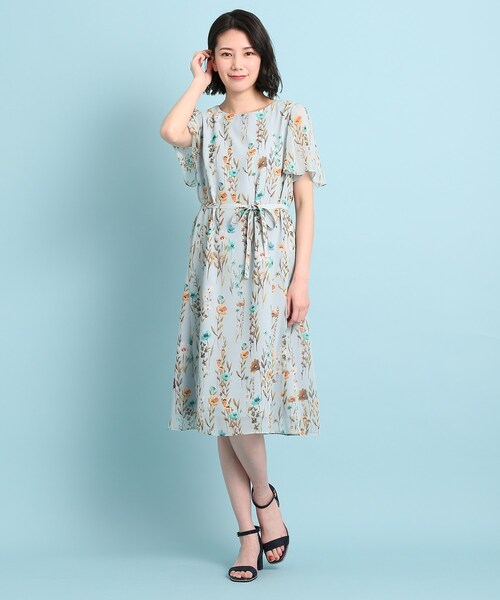 手洗い可 ワンピース ドレス ワンピース プリントワンピース ワンピース Sunauna スーナウーナ のファッション Select カラフルポピー