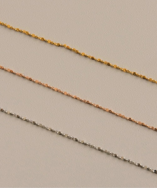 muku(ムク)の「金属アレルギー対応 グリッターネックレス/サージカルステンレス/316L(ネックレス・レディース・シルバー/ゴールド/シャンパン・52/39/45)」の22枚目の写真