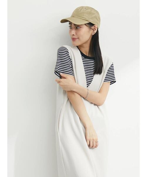 Green　Parks（グリーンパークス）の「・ワッシャーキャップ（キャップ・レディース・ライトグレー/カーキ/チャコールグレー/ブラック/オフホワイト/ベージュ・FREE）」の11枚目の写真