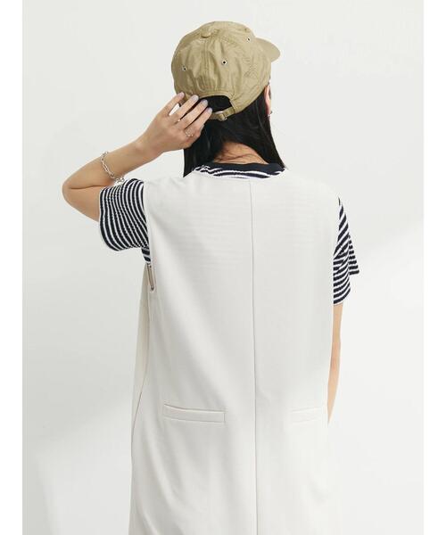 Green　Parks（グリーンパークス）の「・ワッシャーキャップ（キャップ・レディース・ライトグレー/カーキ/チャコールグレー/ブラック/オフホワイト/ベージュ・FREE）」の12枚目の写真