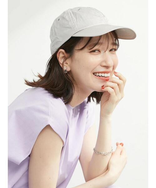 Green　Parks（グリーンパークス）の「・ワッシャーキャップ（キャップ・レディース・ライトグレー/カーキ/チャコールグレー/ブラック/オフホワイト/ベージュ・FREE）」の17枚目の写真