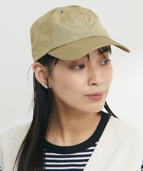 Green　Parks（グリーンパークス）の「・ワッシャーキャップ（キャップ・レディース・ライトグレー/カーキ/チャコールグレー/ブラック/オフホワイト/ベージュ・FREE）」の5枚目の写真