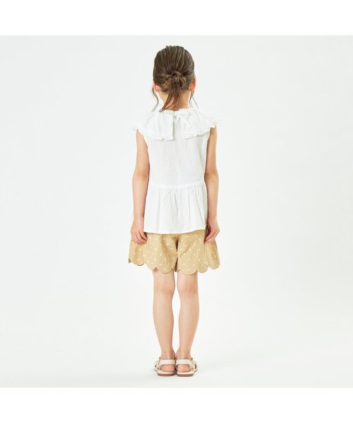 Seraph（セラフ）の「スカラップショートパンツ（その他パンツ・キッズ・ベージュ/ネイビー/レッド/ブルー/アイボリー・90/100/110/80/120/130/140）」の7枚目の写真