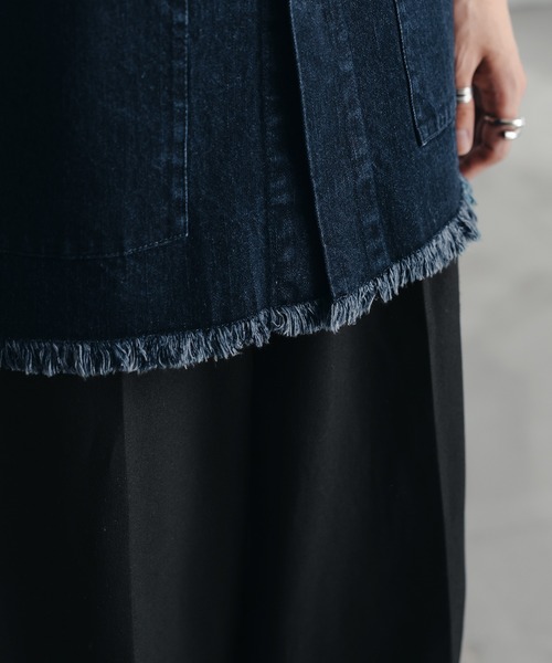 epnok（エプノック）の「フリンジデニムジレベスト（ベスト・メンズ・グレー/インディゴブルー・SMALL/MEDIUM/LARGE）」の14枚目の写真