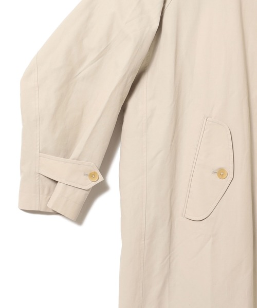 Ray BEAMS（レイビームス）の「FRED PERRY × Ray BEAMS / 別注 オーバー コート（ステンカラーコート・レディース・ブラック/オフホワイト・ONE SIZE）」の21枚目の写真