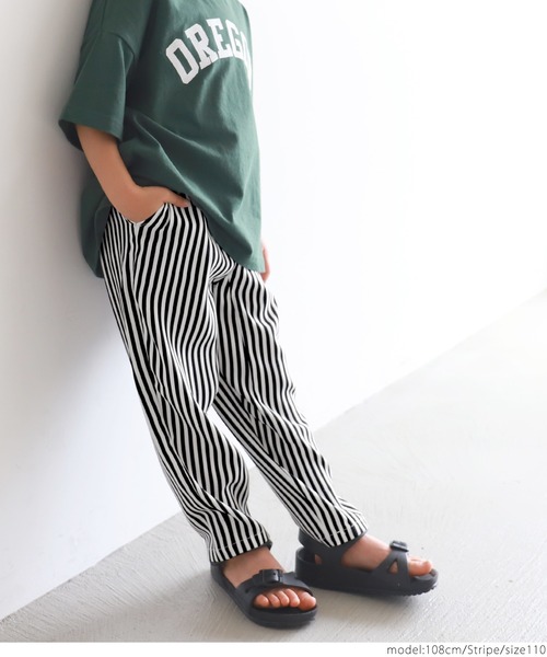 coca（coca）（コカ）の「キッズ 親子お揃いストライプリラックスパンツ（その他パンツ・キッズ・ストライプ・100/110/120/130）」の3枚目の写真