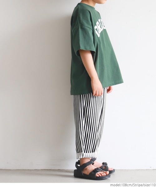coca（coca）（コカ）の「キッズ 親子お揃いストライプリラックスパンツ（その他パンツ・キッズ・ストライプ・100/110/120/130）」の8枚目の写真