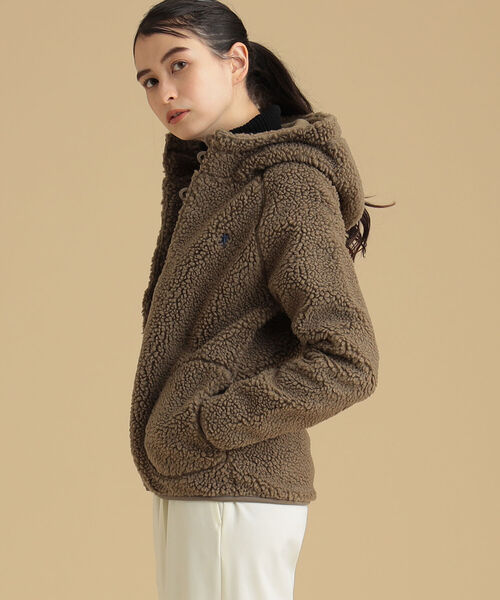 Ray BEAMS（レイビームス）の「GYMPHLEX / ボア ブルゾン（ブルゾン・レディース・シルバー/ブラウン・12/14）」の12枚目の写真