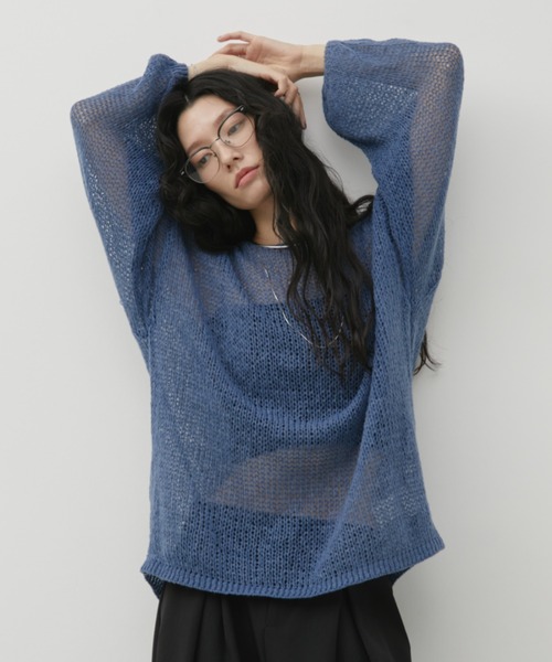 mother モヘアニットスカート Geometric Pattern Knitted Skirt - vermillion - Mame Kurogouchi