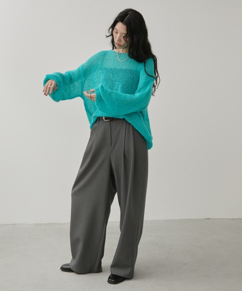 ロングセラー/新色追加！】モヘアライクルーズニット（ニット/セーター