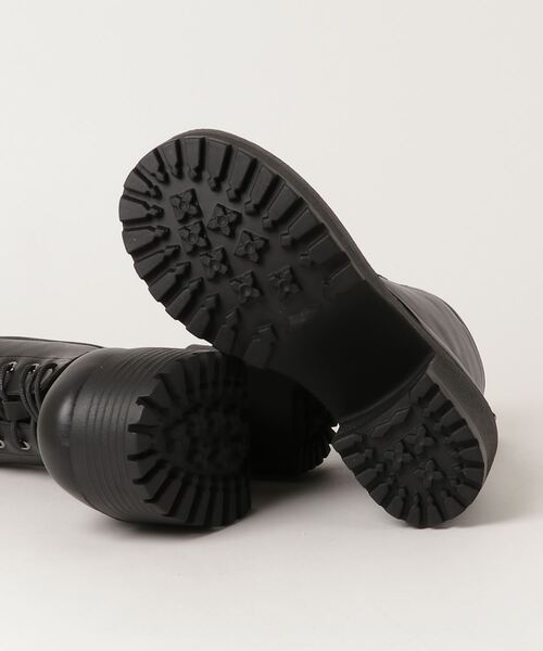 WEGO（ウィゴー）の「WEGO/レースアップヒールブーツ（ブーツ・レディース・ブラック・MEDIUM/LARGE）」の3枚目の写真