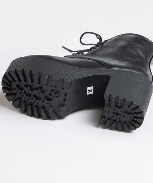 WEGO（ウィゴー）の「WEGO/レースアップヒールブーツ（ブーツ・レディース・ブラック・MEDIUM/LARGE）」の11枚目の写真