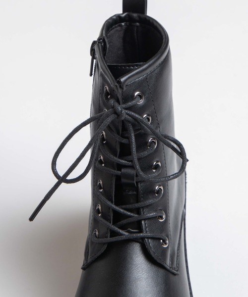 WEGO（ウィゴー）の「WEGO/レースアップヒールブーツ（ブーツ・レディース・ブラック・MEDIUM/LARGE）」の12枚目の写真