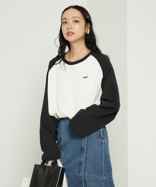 FREAK'S STORE(フリークスストア)の「TOWN CRAFT × FREAK'S STORE/タウンクラフト 別注 ベースボールロンT(Tシャツ/カットソー・レディース・ブラウン/レッド/ブラック/グリーン・フリ-)」の1枚目の写真