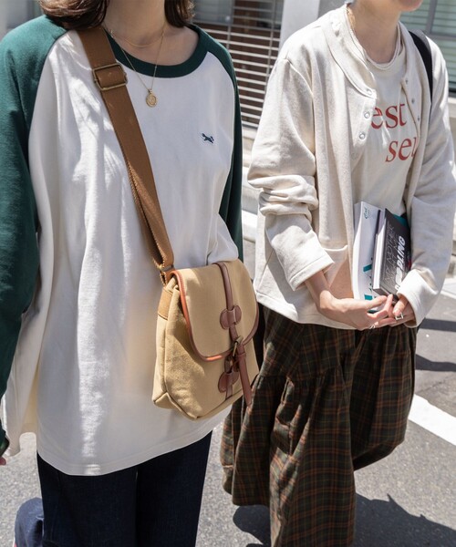 FREAK'S STORE(フリークスストア)の「TOWN CRAFT × FREAK'S STORE/タウンクラフト 別注 ベースボールロンT(Tシャツ/カットソー・レディース・ブラウン/レッド/ブラック/グリーン・フリ-)」の5枚目の写真