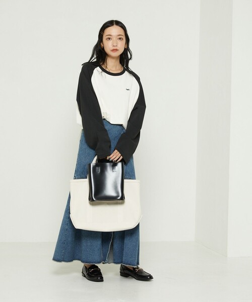 FREAK'S STORE(フリークスストア)の「TOWN CRAFT × FREAK'S STORE/タウンクラフト 別注 ベースボールロンT(Tシャツ/カットソー・レディース・ブラウン/レッド/ブラック/グリーン・フリ-)」の12枚目の写真
