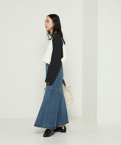 FREAK'S STORE(フリークスストア)の「TOWN CRAFT × FREAK'S STORE/タウンクラフト 別注 ベースボールロンT(Tシャツ/カットソー・レディース・ブラウン/レッド/ブラック/グリーン・フリ-)」の15枚目の写真