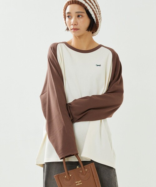 FREAK'S STORE(フリークスストア)の「TOWN CRAFT × FREAK'S STORE/タウンクラフト 別注 ベースボールロンT(Tシャツ/カットソー・レディース・ブラウン/レッド/ブラック/グリーン・フリ-)」の21枚目の写真