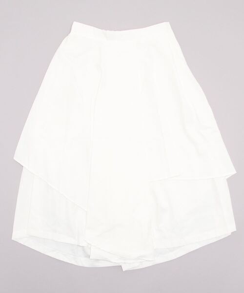 Dream garden（ドリームガーデン）の「アシンメトリーパンツスカート（スカート・レディース・ホワイト/ブラック/ベージュ・M/L/S）」の19枚目の写真