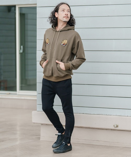 CAMBIO(カンビオ)の「mp10333-Bonding Kanoko Skinny Silhouette Pants パンツ(その他パンツ・メンズ・ダークブルー/アイボリー/ブラック・M/L/S)」の7枚目の写真