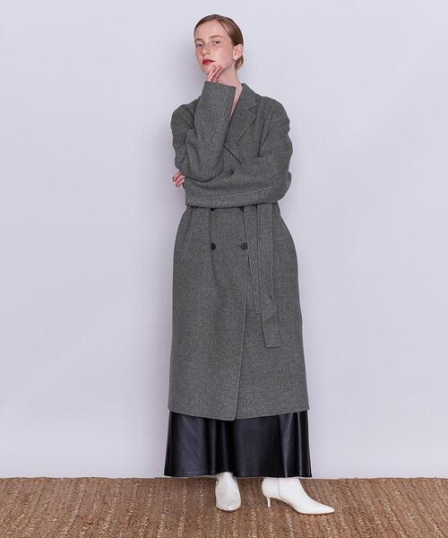 AEWEN MATOPH（イウエン マトフ）の「＜AEWEN MATOPH＞W/N シャンブレー リバー ベルテッド ロングコート（チェスターコート・レディース・ブラウン/グレー・38/36/34）」の7枚目の写真