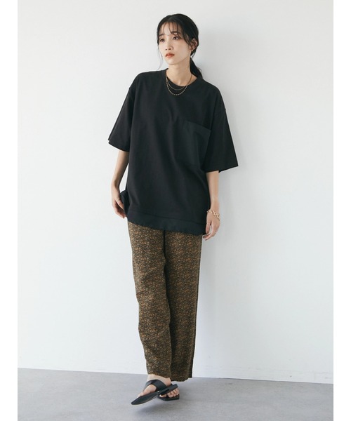 CRAFT STANDARD BOUTIQUE（クラフトスタンダードブティック）の「レイヤードプルオーバー　＊（Tシャツ/カットソー・レディース・レッド/ブラック/グレイッシュベージュ/ライトグレー・M/L/LL）」の8枚目の写真