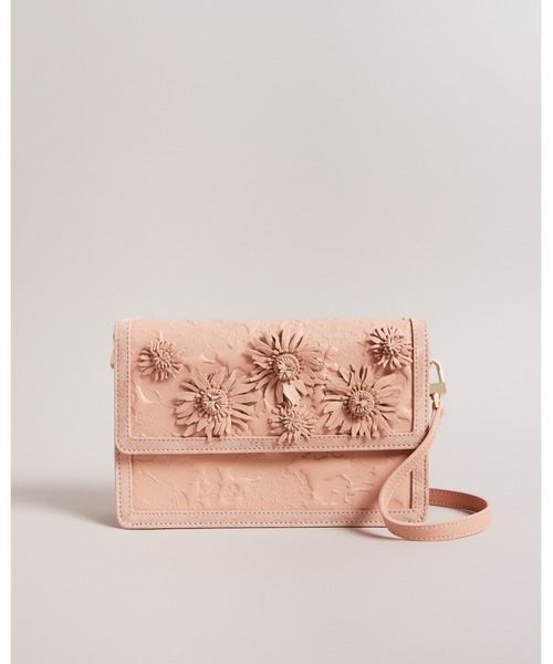 FLORESAマグノリアパッチ レザー ショルダーバッグ