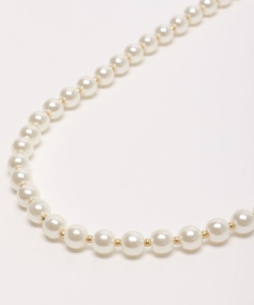 Andemiu(アンデミュウ)の「ミックスパールネックレス163067(イヤリング・レディース・イエロー系その他・FREE)」の3枚目の写真